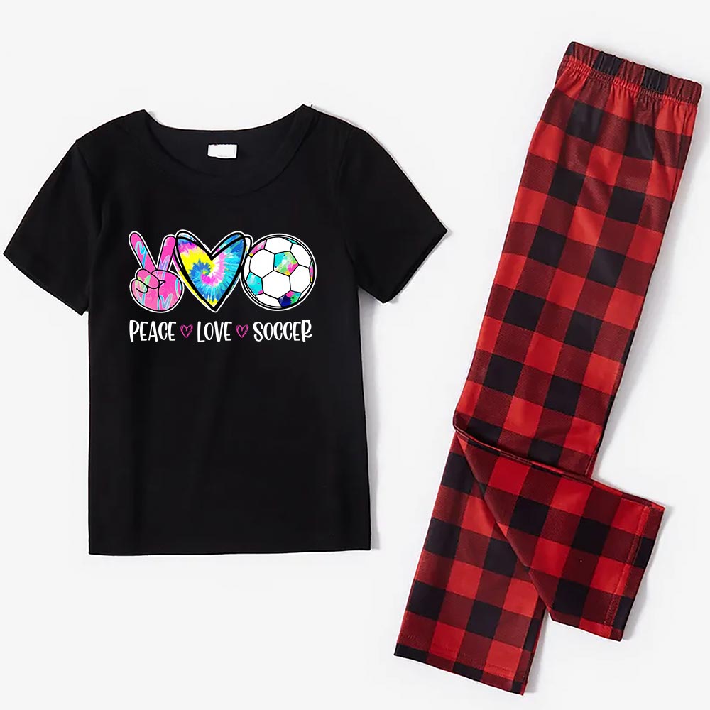 Soccer Ball Pajamas For Christmas Short Sleeves Soccer Ball Pajamas For Christmas Short Sleeves