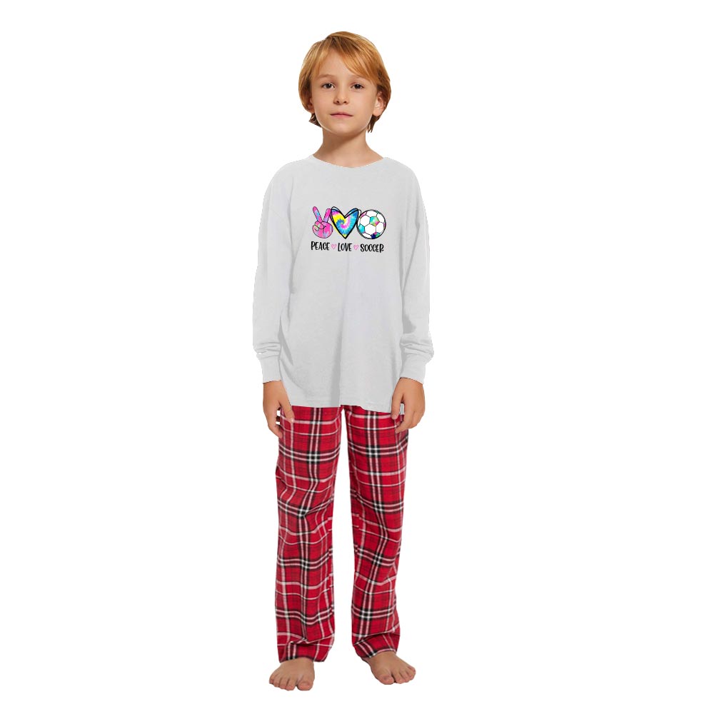 Christmas Soccer Team Pajamas For Adults And Kids Cotton Christmas Soccer Team Pajamas For Adults And Kids Cotton