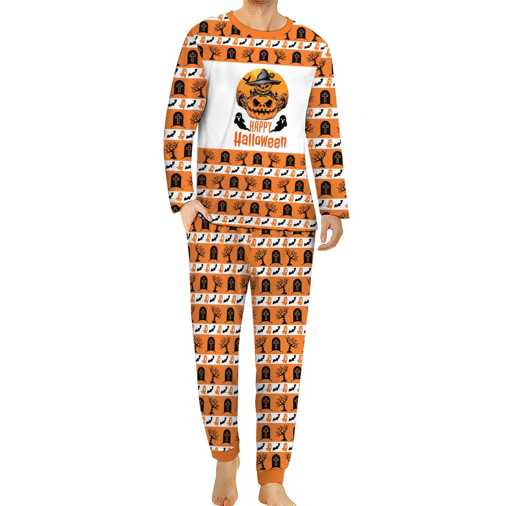 Happy Halloween Spooky Pumpkin Pajamas For Family Happy Halloween Spooky Pumpkin Pajamas For Family