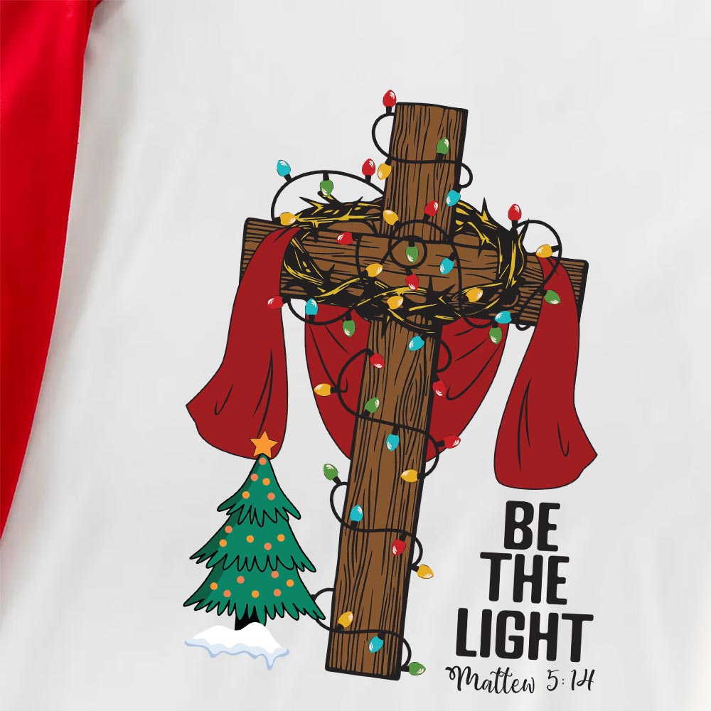 Matching Family Christmas Cross Jesus Pajamas Short Sleeves Matching Family Christmas Cross Jesus Pajamas Short Sleeves