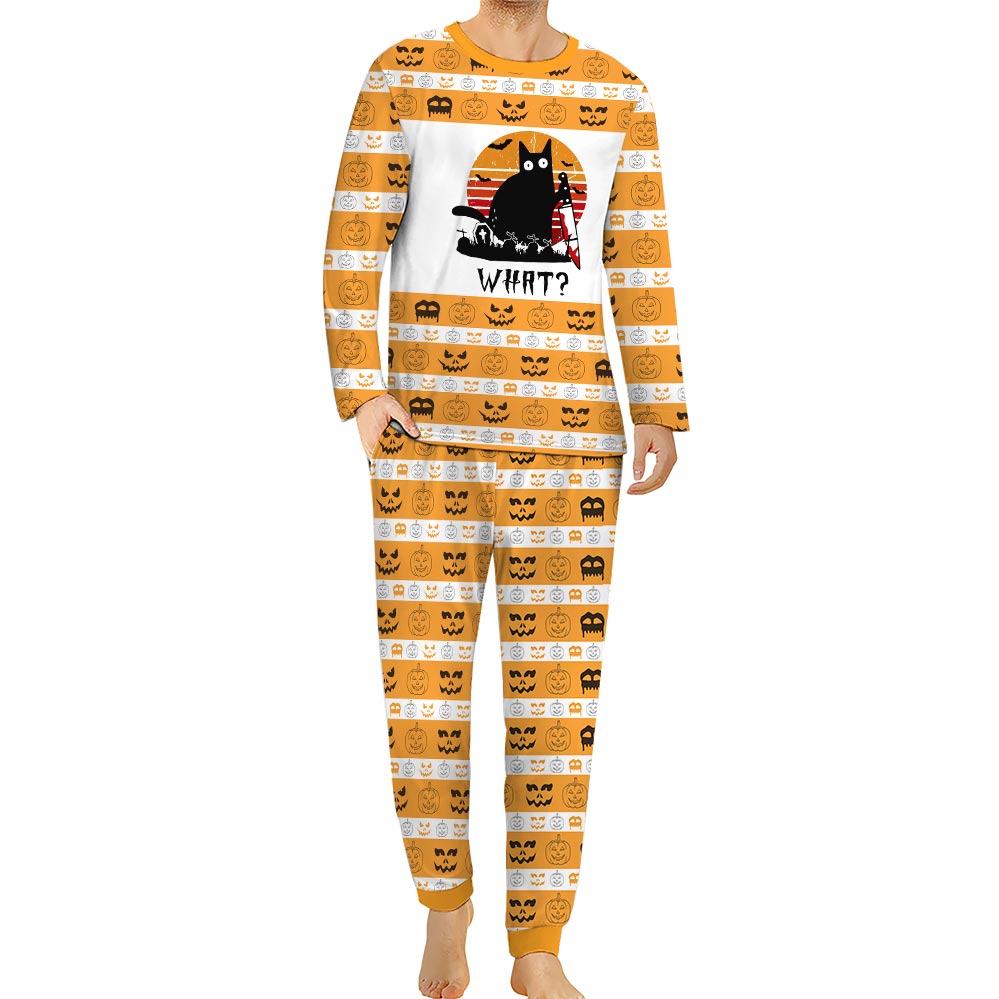 What Black Cat Dog And Owner Halloween Pajamas What Black Cat Dog And Owner Halloween Pajamas