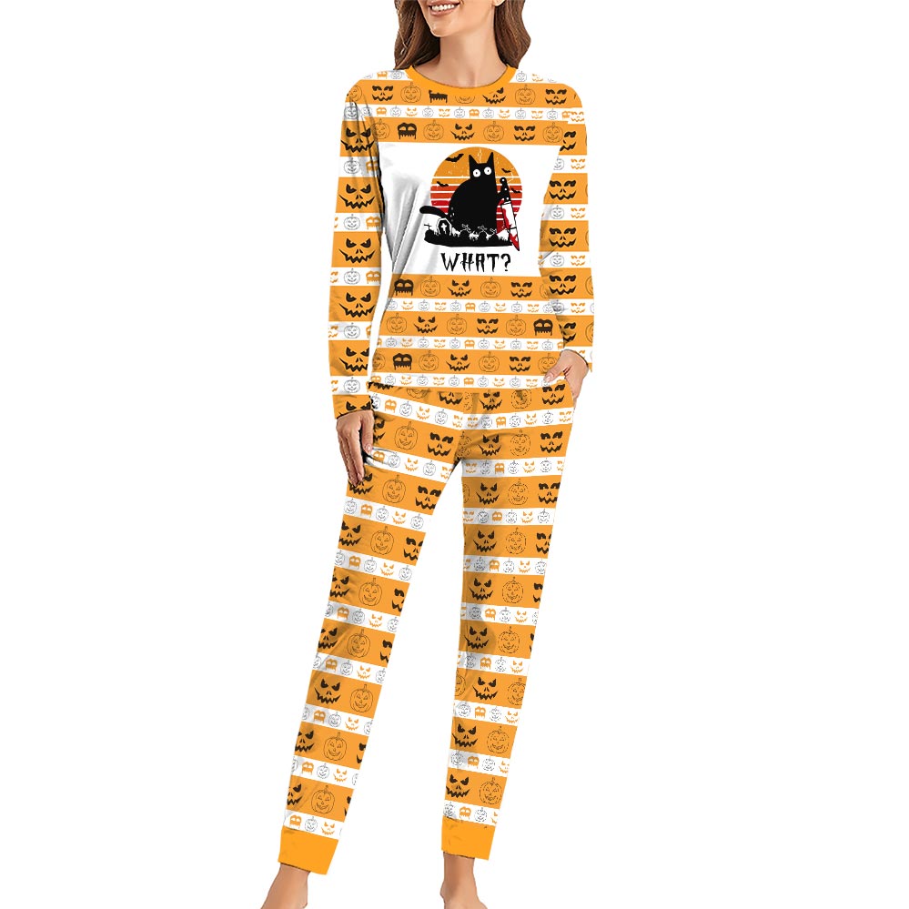 What Black Cat Dog And Owner Halloween Pajamas What Black Cat Dog And Owner Halloween Pajamas