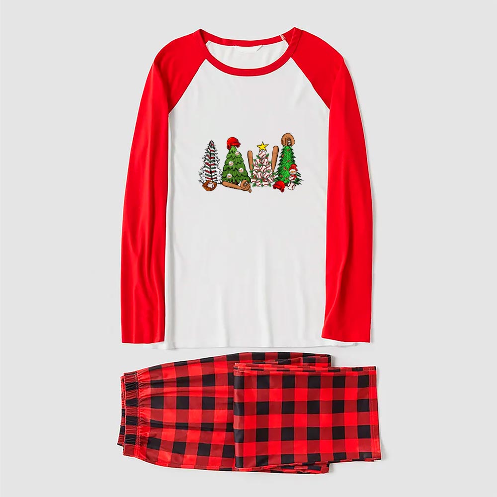 Matching Baseball Christmas Pajama Sets Matching Baseball Christmas Pajama Sets