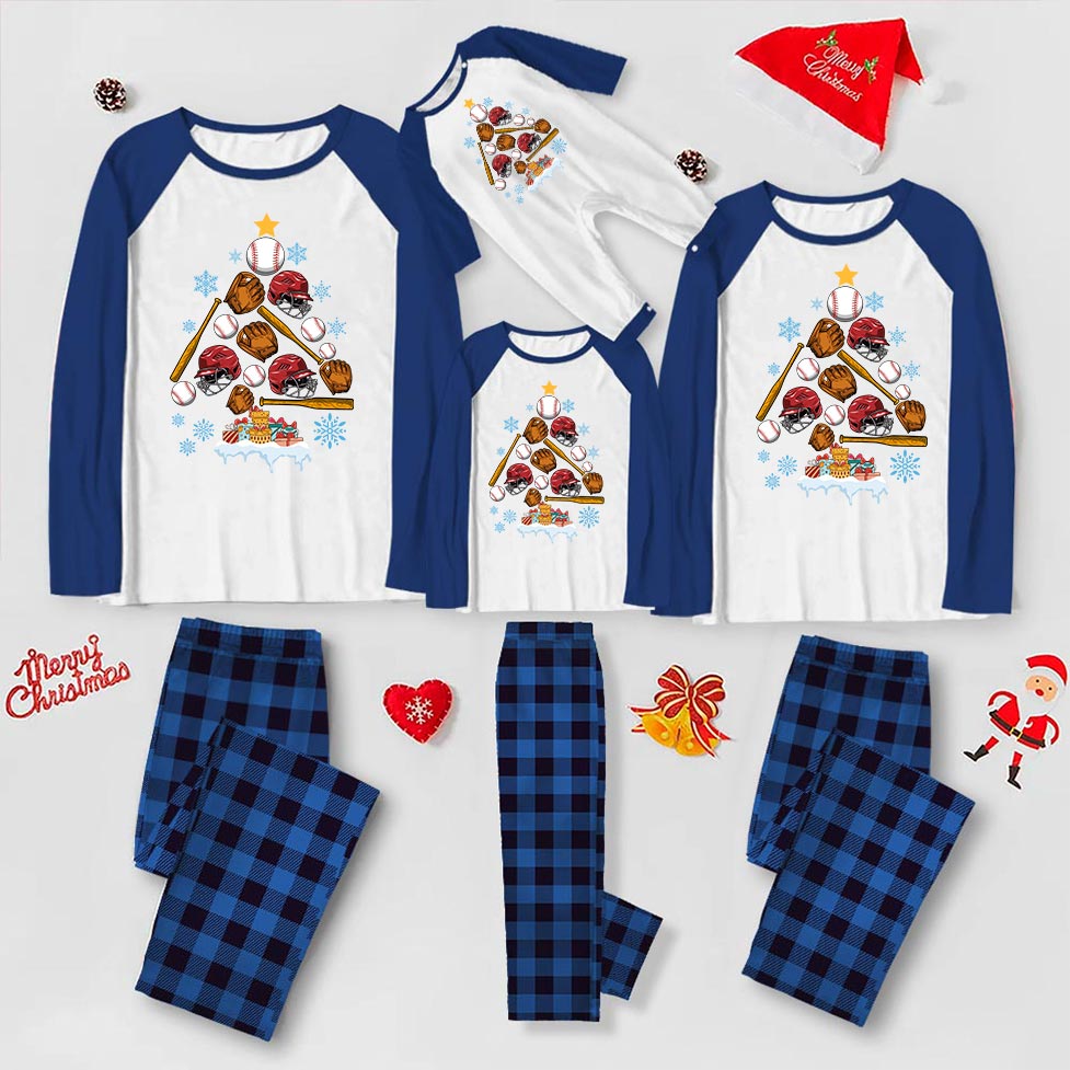 Funny Baseball Matching Christmas Pj Funny Baseball Matching Christmas Pj