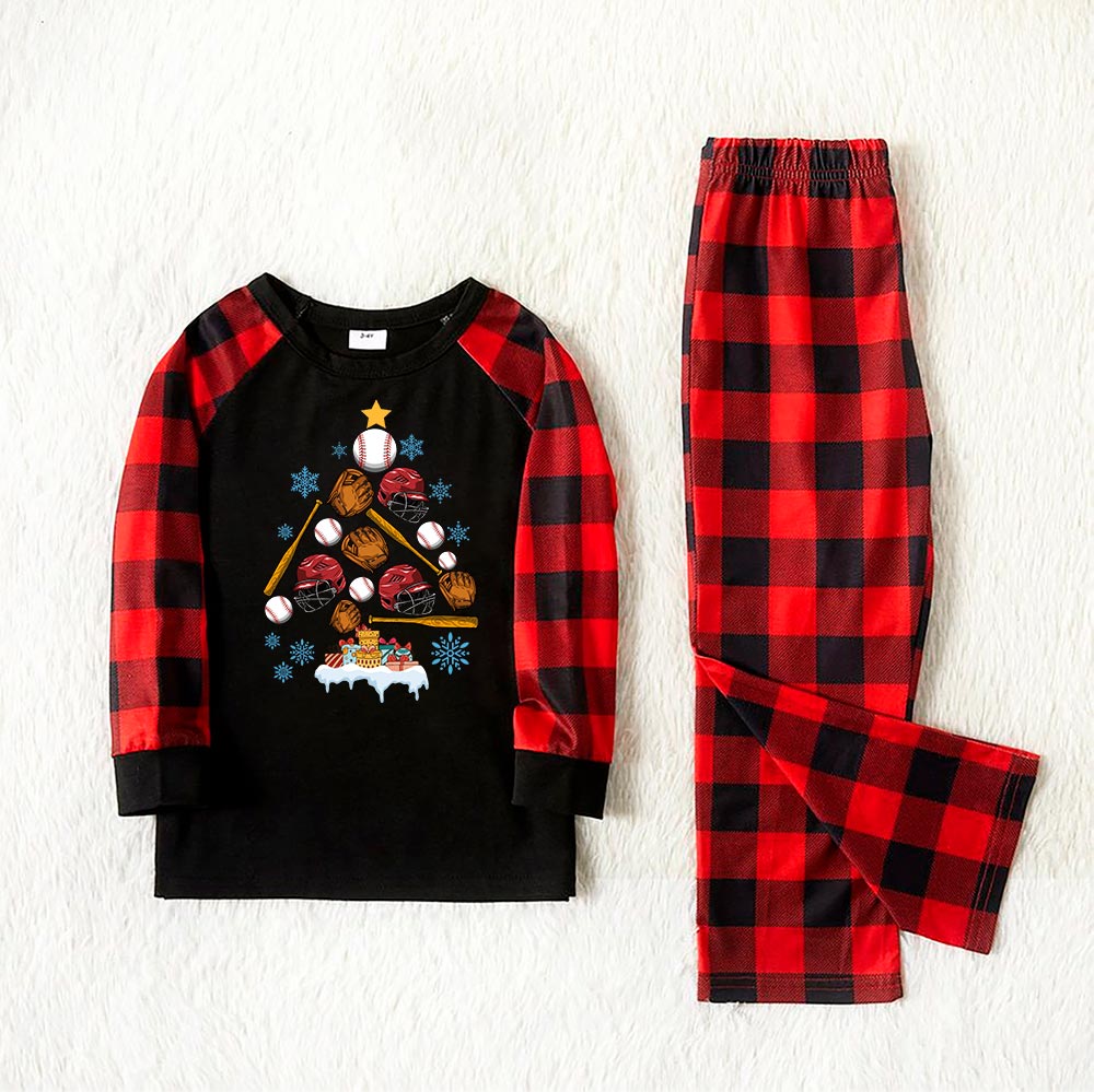 Funny Baseball Matching Christmas Pj Funny Baseball Matching Christmas Pj