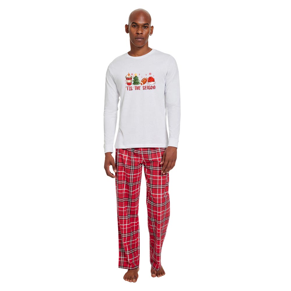 Unique American Football Christmas Jammies Cotton Unique American Football Christmas Jammies Cotton