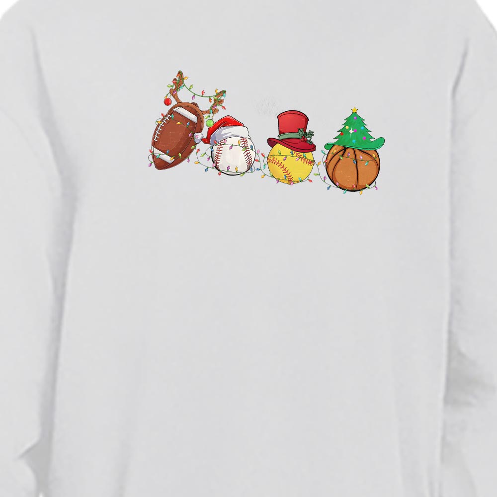 Sports-Themed Christmas Family Pajamas Cotton