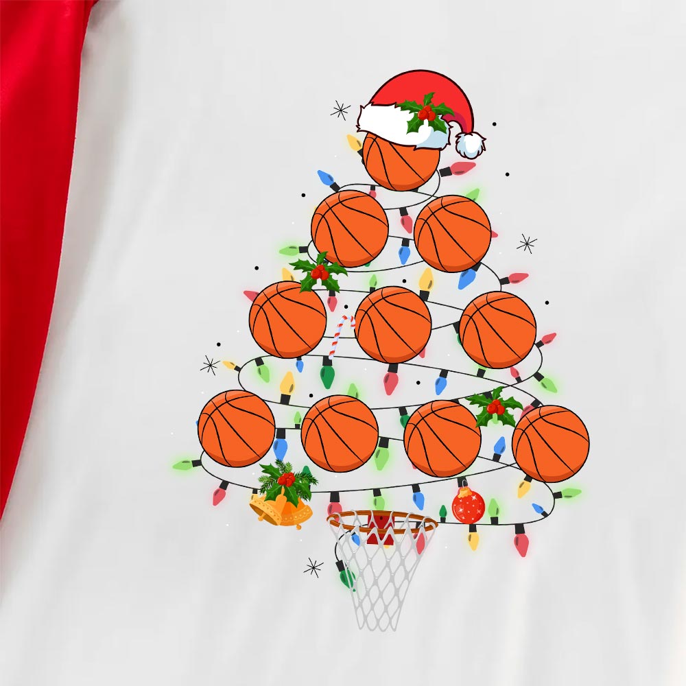 Basketball Family Christmas Pajamas Short-Sleeve Basketball Family Christmas Pajamas Short-Sleeve