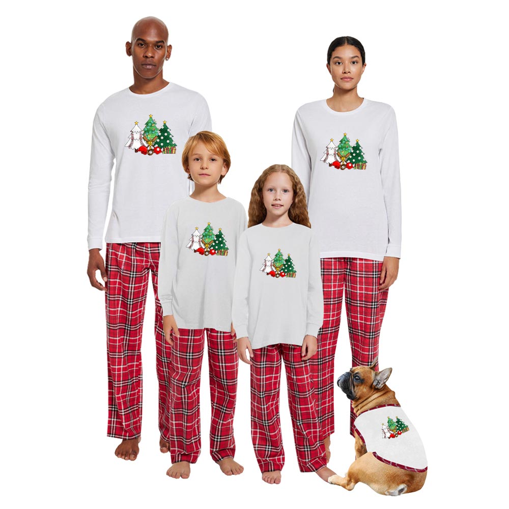 Family Christmas Pajama Sets For Baseball Fans Cotton Family Christmas Pajama Sets For Baseball Fans Cotton