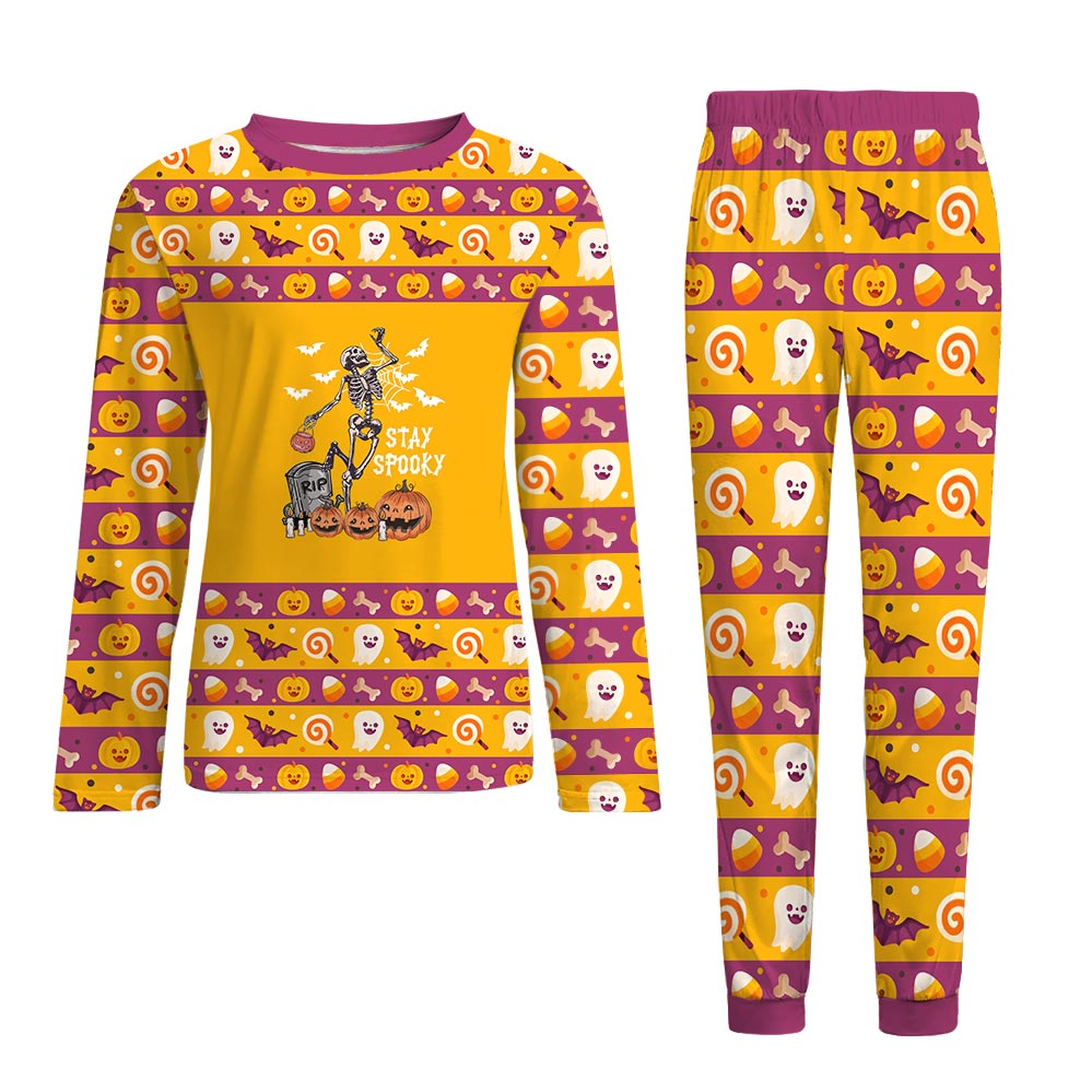 Stay Spooky Dog And Owner Halloween Pajamas Stay Spooky Dog And Owner Halloween Pajamas