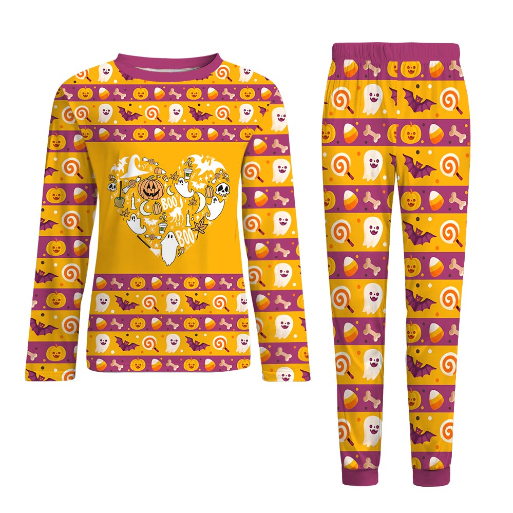 Heart-Shaped Halloween Matching Pajamas Heart-Shaped Halloween Matching Pajamas