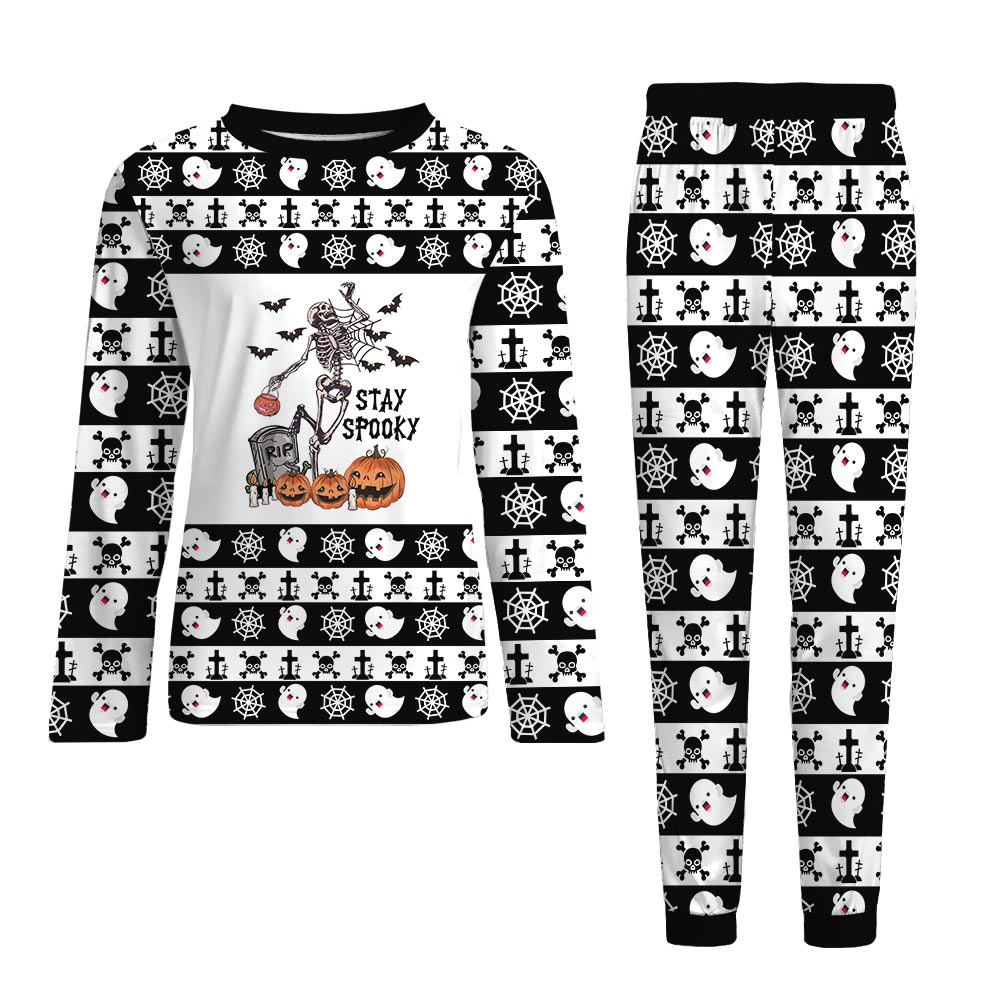 Stay Spooky Halloween Pajamas Skeleton For Family