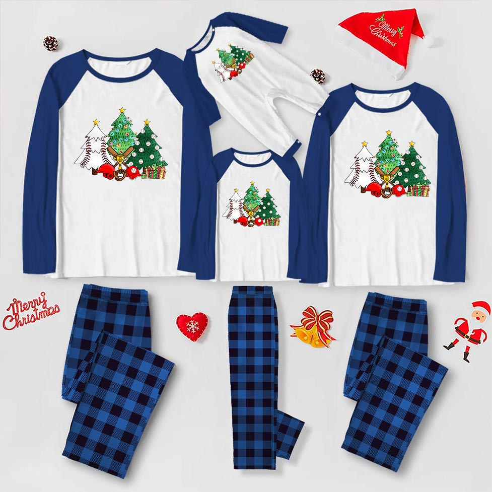 Festive Baseball Christmas Pajamas For All Ages Festive Baseball Christmas Pajamas For All Ages