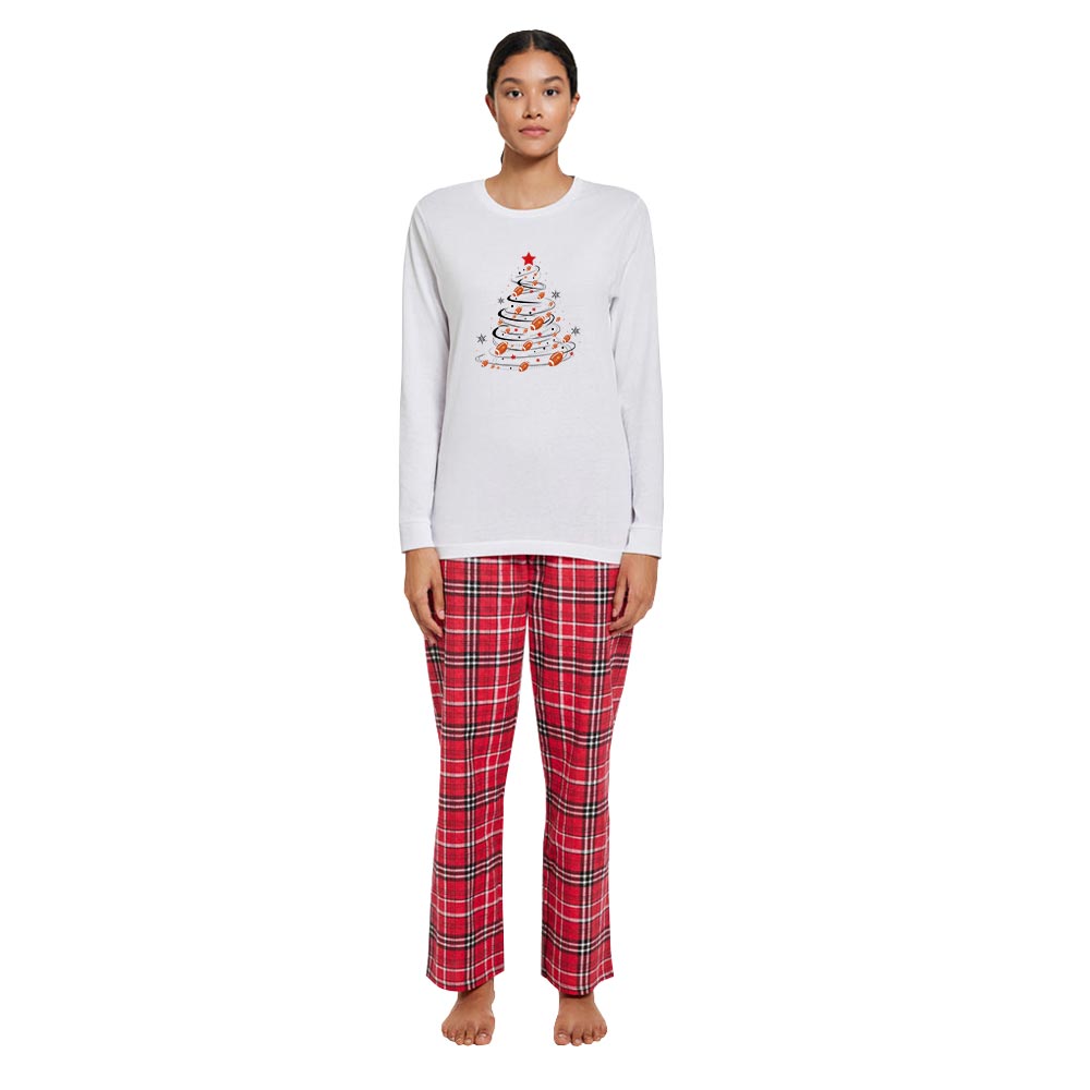 Football Family Christmas Pajamas Cotton Football Family Christmas Pajamas Cotton