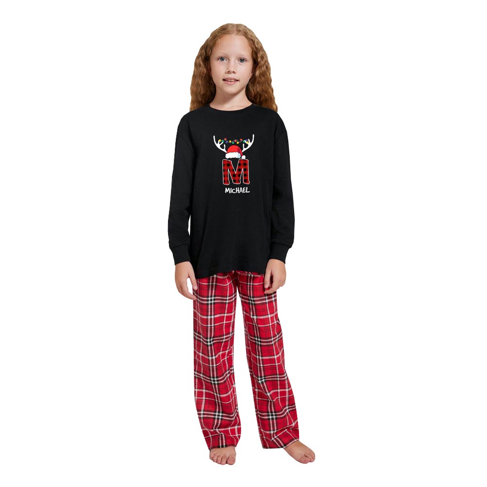 Personalized Monogram Christmas Family Pajamas Cotton Personalized Monogram Christmas Family Pajamas Cotton