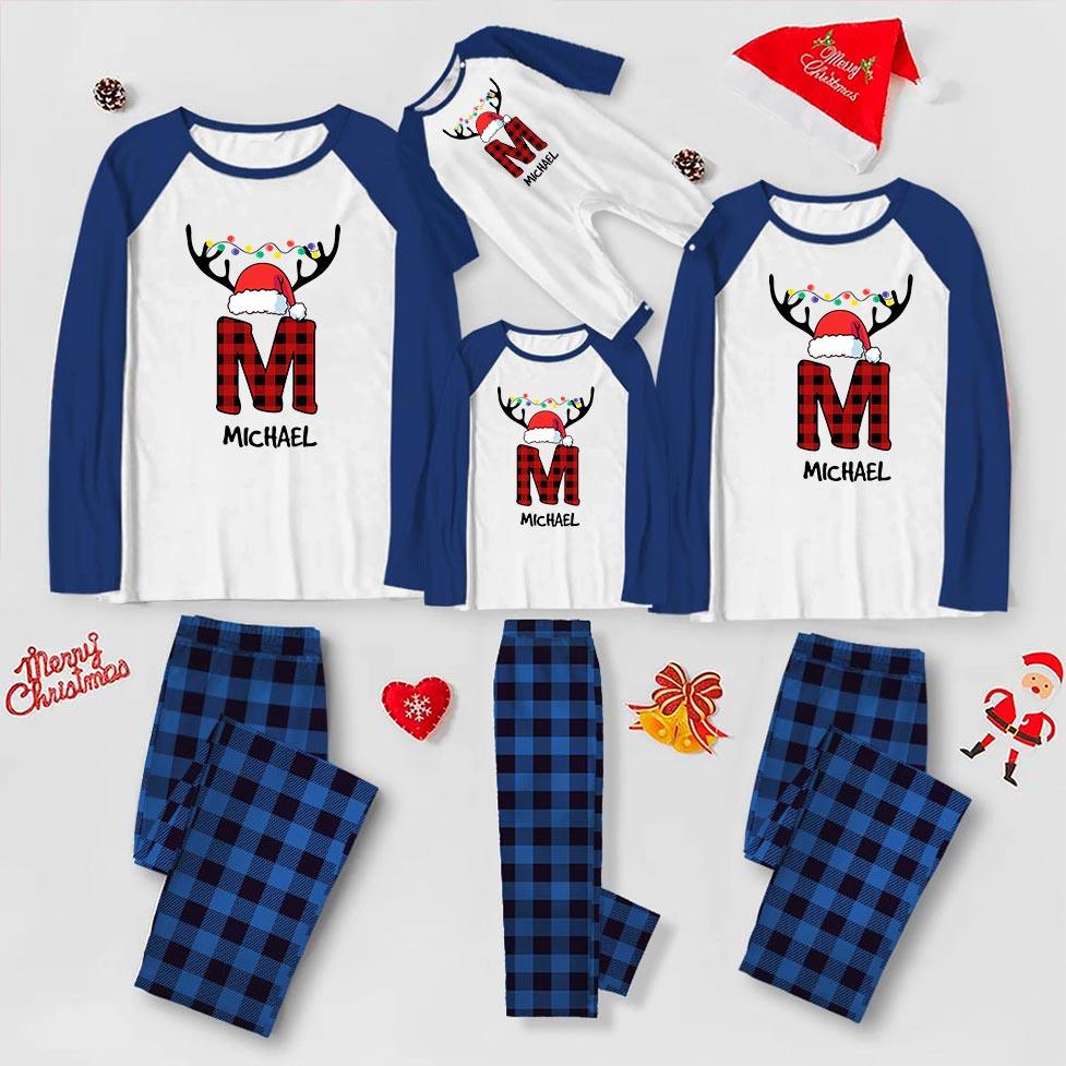 Unique Custom Monogram Christmas PJs With Names Unique Custom Monogram Christmas PJs With Names