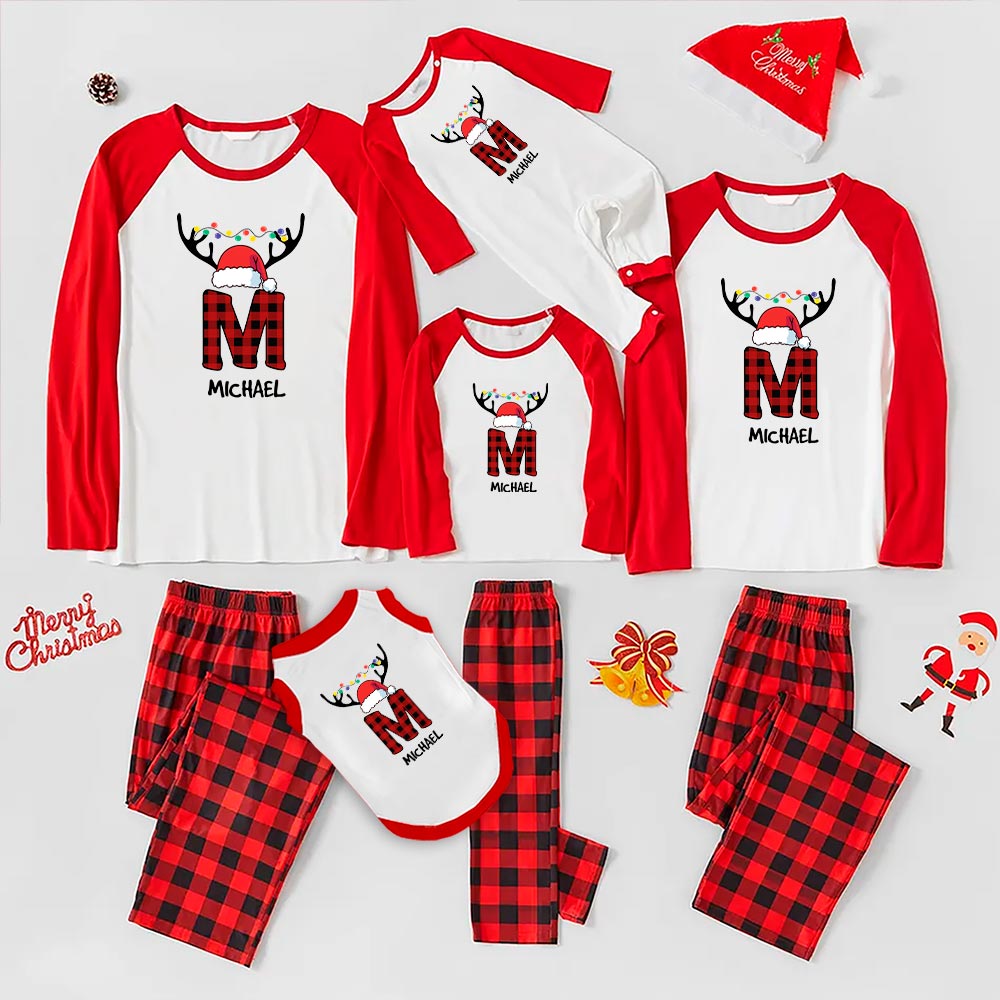 Unique Custom Monogram Christmas PJs With Names Unique Custom Monogram Christmas PJs With Names