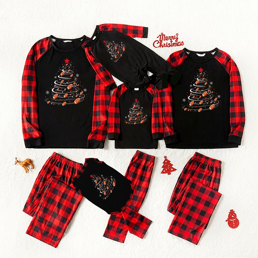 American Football Family Christmas Pajamas 6 Styles American Football Family Christmas Pajamas 6 Styles