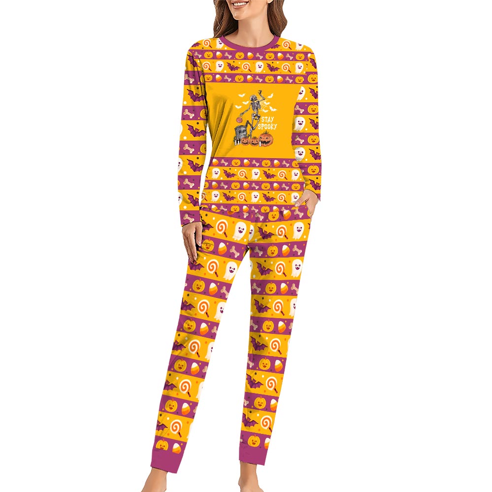 Stay Spooky Dog And Owner Halloween Pajamas Stay Spooky Dog And Owner Halloween Pajamas
