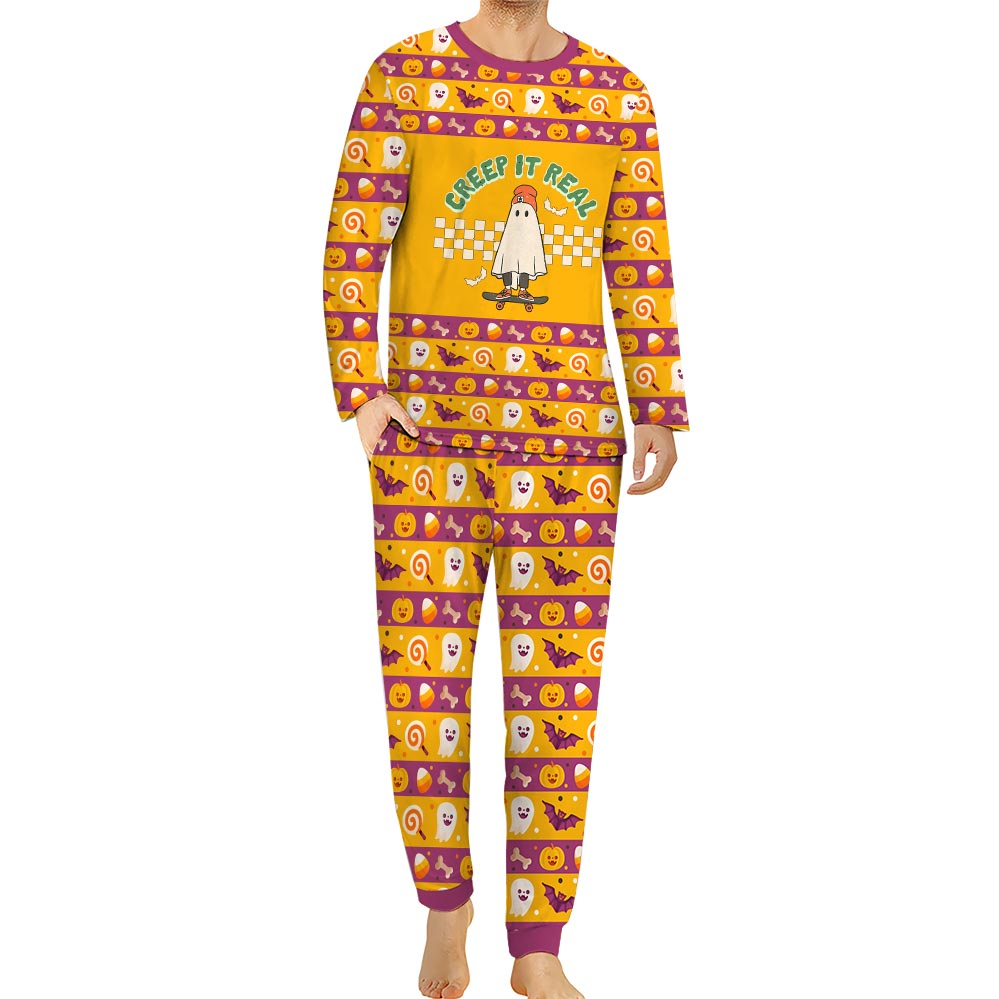 Creep It Real Matching Halloween Pajamas With Dog Creep It Real Matching Halloween Pajamas With Dog