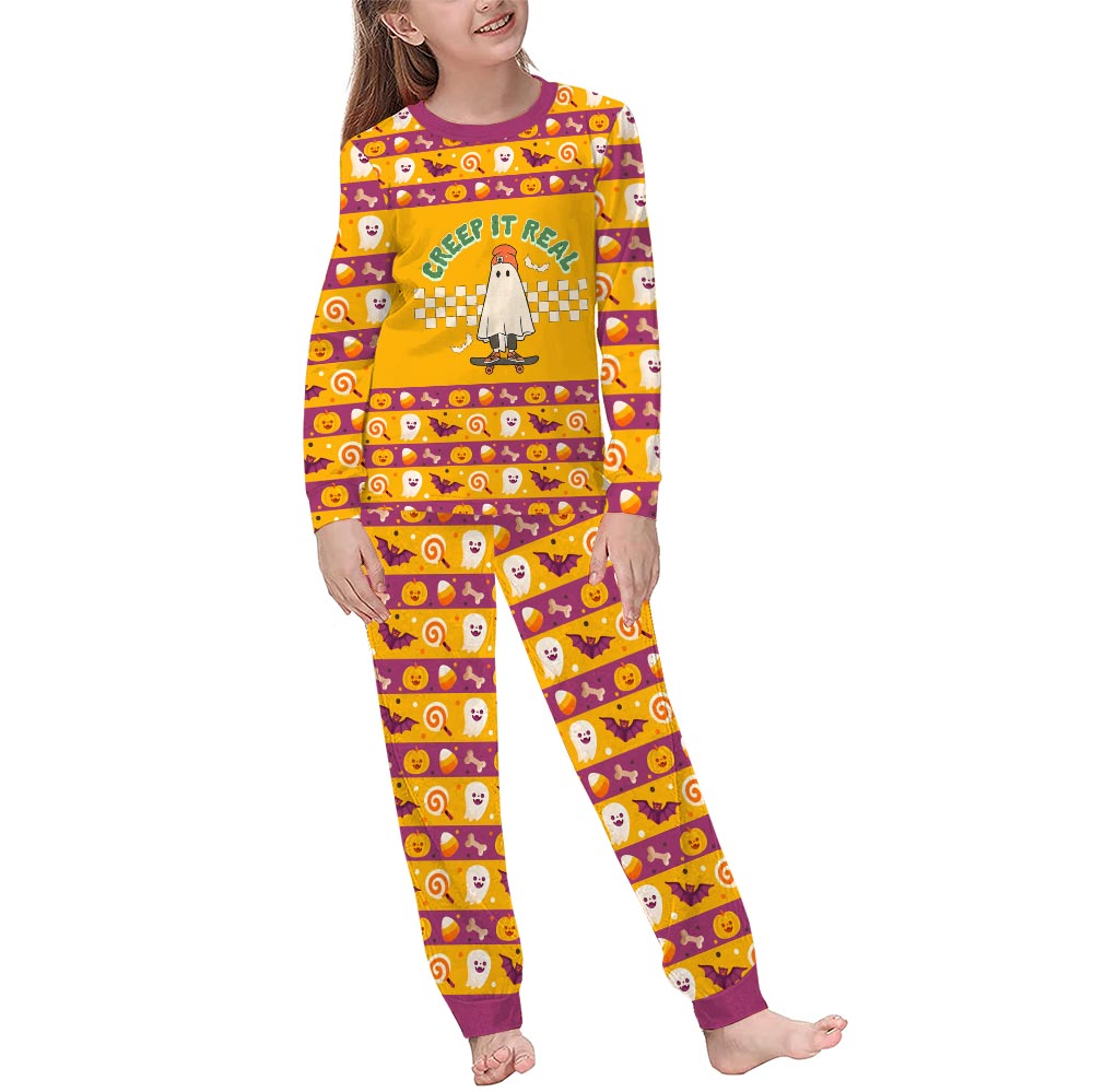 Creep It Real Matching Halloween Pajamas With Dog Creep It Real Matching Halloween Pajamas With Dog