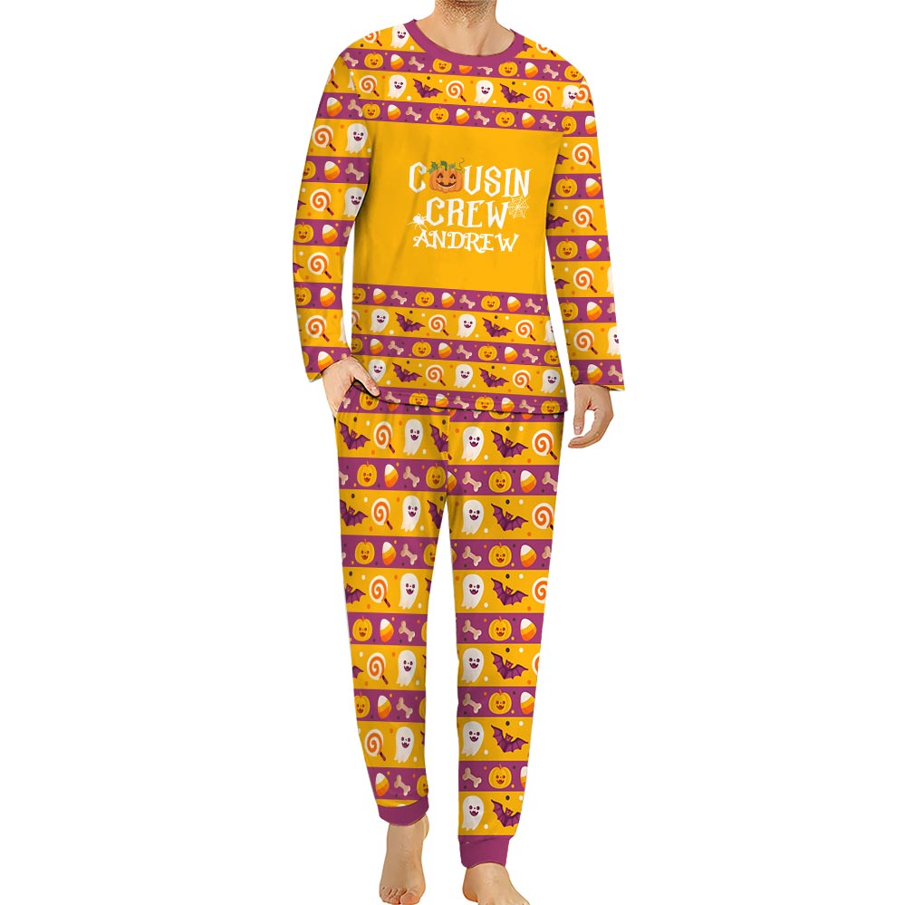 Customized Name Cousin Crew Halloween Pajamas Customized Name Cousin Crew Halloween Pajamas