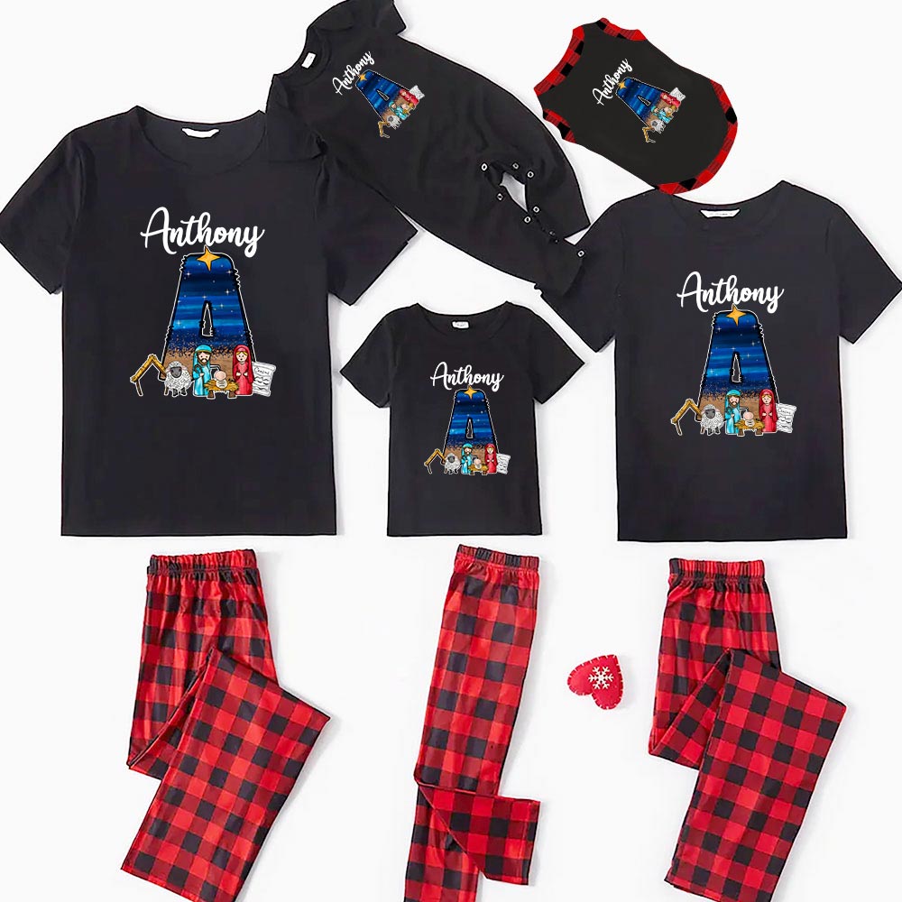 Custom Jesus Religious Christmas Top And Bottoms Short Sleeves Custom Jesus Religious Christmas Top And Bottoms Short Sleeves