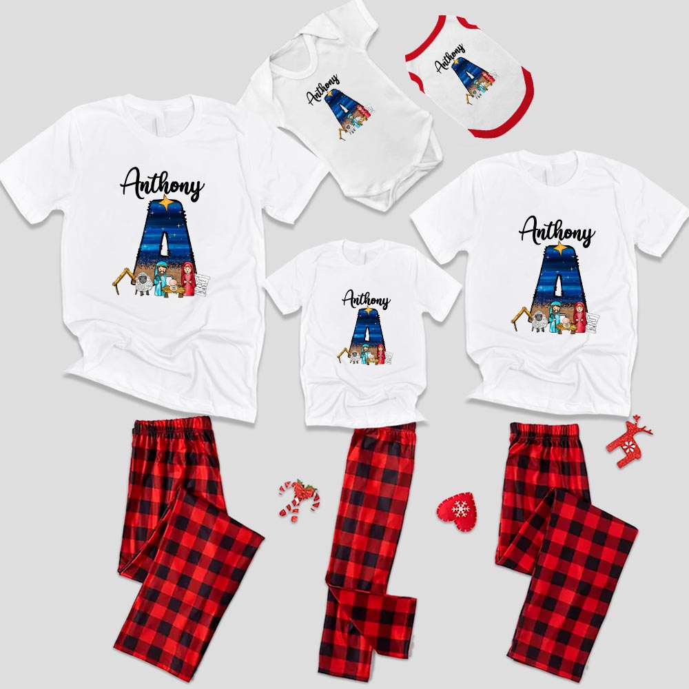 Custom Jesus Religious Christmas Top And Bottoms Short Sleeves Custom Jesus Religious Christmas Top And Bottoms Short Sleeves