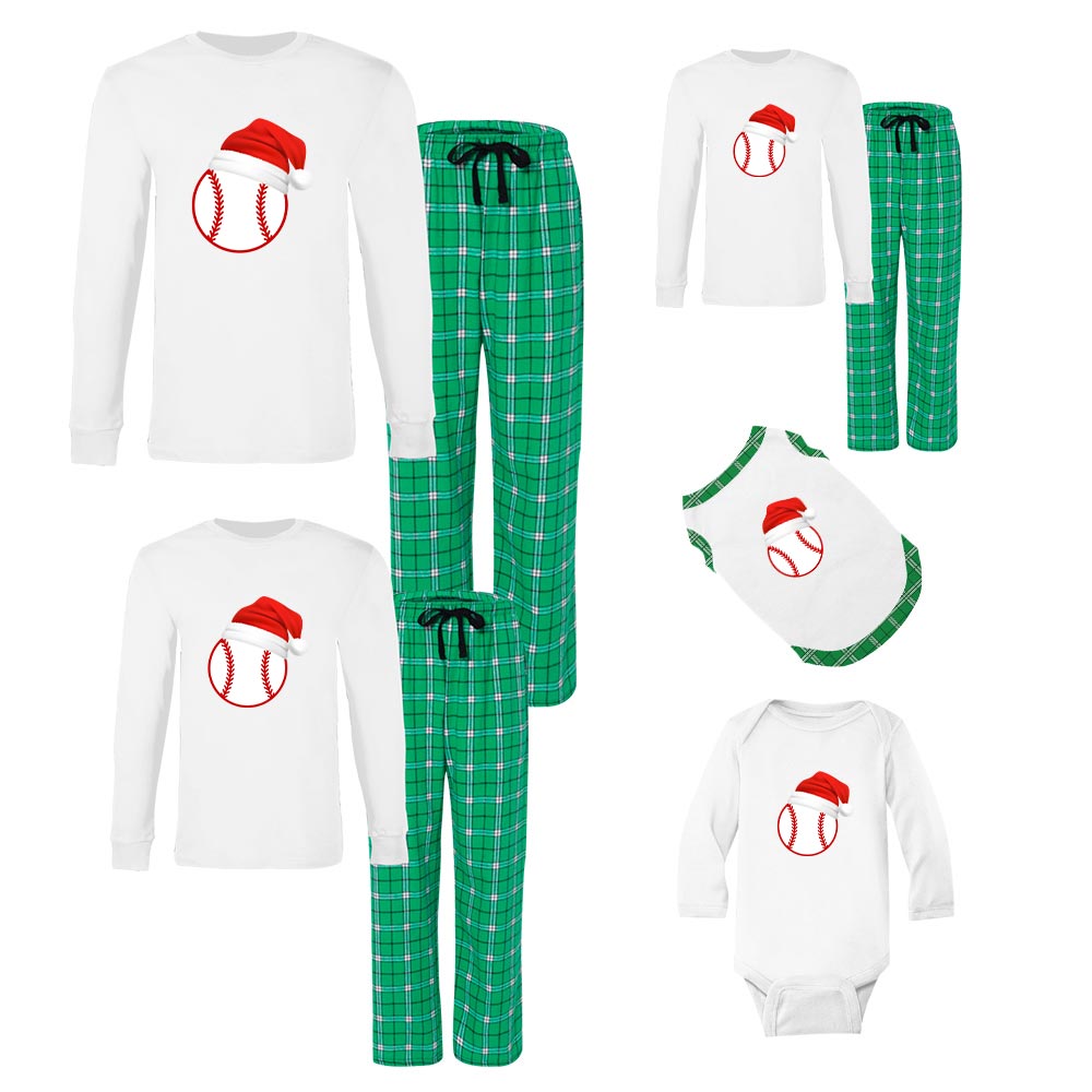 Baseball Cotton Pajamas For Christmas Baseball Cotton Pajamas For Christmas