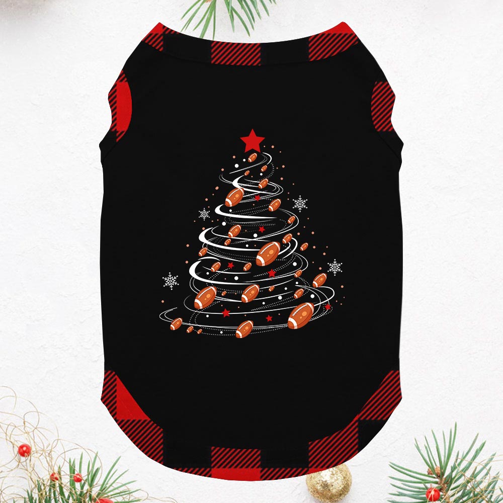Unique Football Christmas Tree Family Pajamas Short Sleeves Unique Football Christmas Tree Family Pajamas Short Sleeves