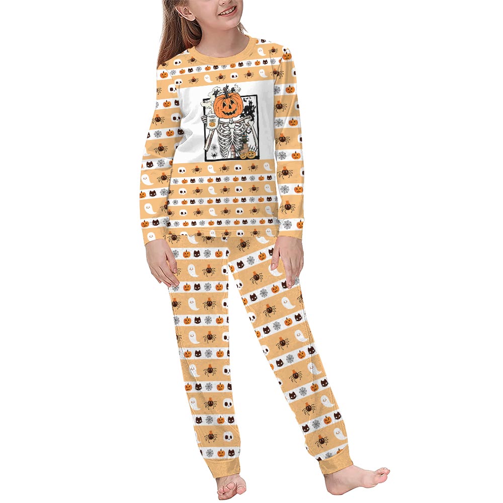 Spooky Skeleton Dog And Owner Halloween Pajamas Spooky Skeleton Dog And Owner Halloween Pajamas