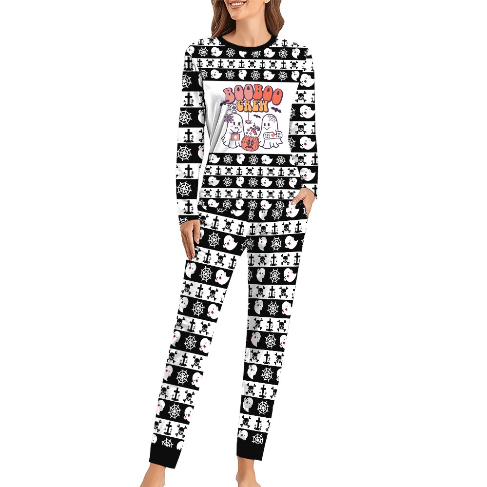 Boo Crews Dog And Owner Halloween Pajamas Boo Crews Dog And Owner Halloween Pajamas