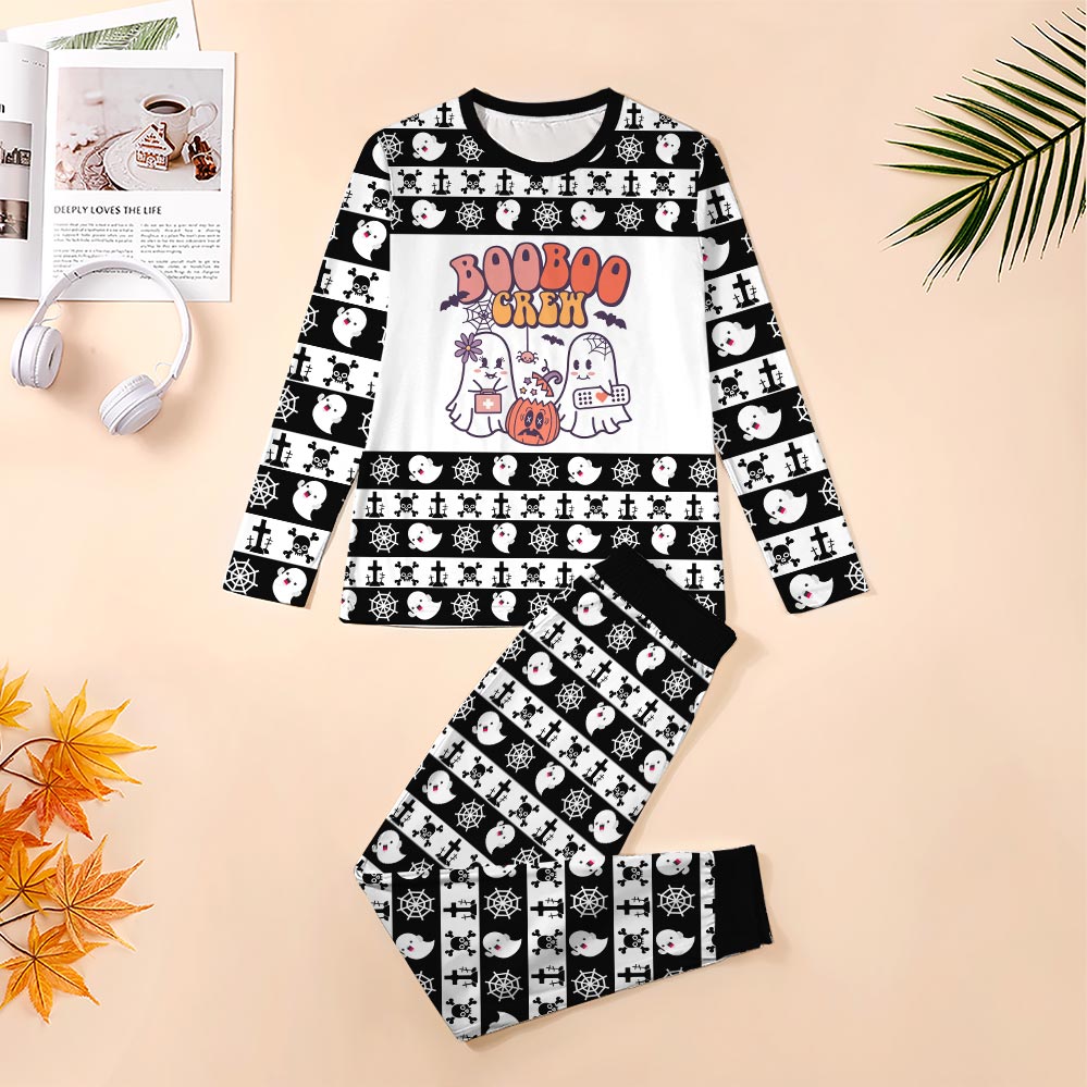 Boo Crews Dog And Owner Halloween Pajamas Boo Crews Dog And Owner Halloween Pajamas