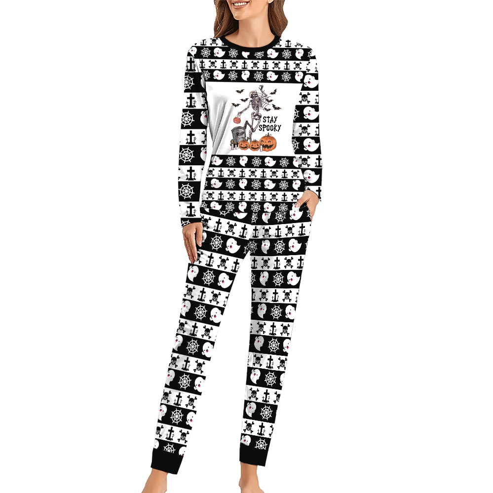 Stay Spooky Halloween Pajamas Skeleton For Family