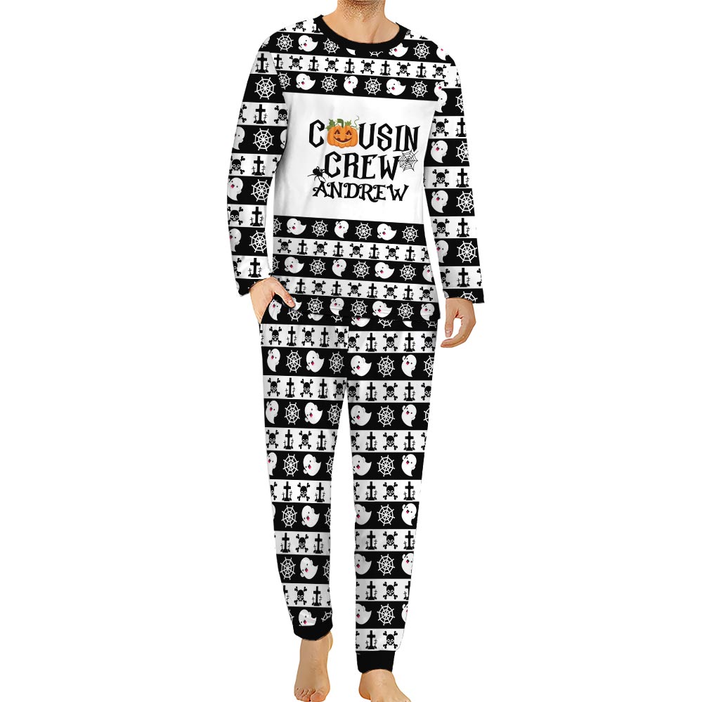 Personalized Name Cousin Crew Halloween Pajamas Family Personalized Name Cousin Crew Halloween Pajamas Family