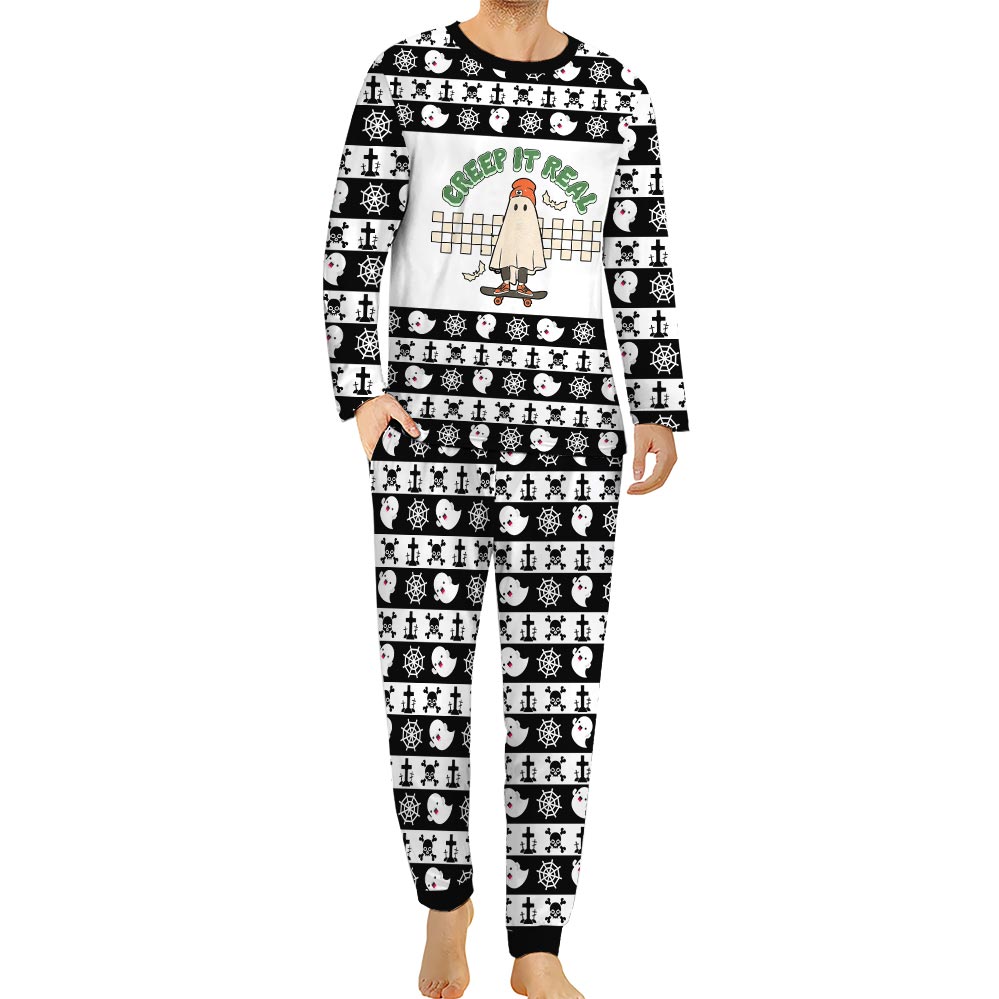 Creep It Real Ghost Halloween Pajamas For Family Creep It Real Ghost Halloween Pajamas For Family