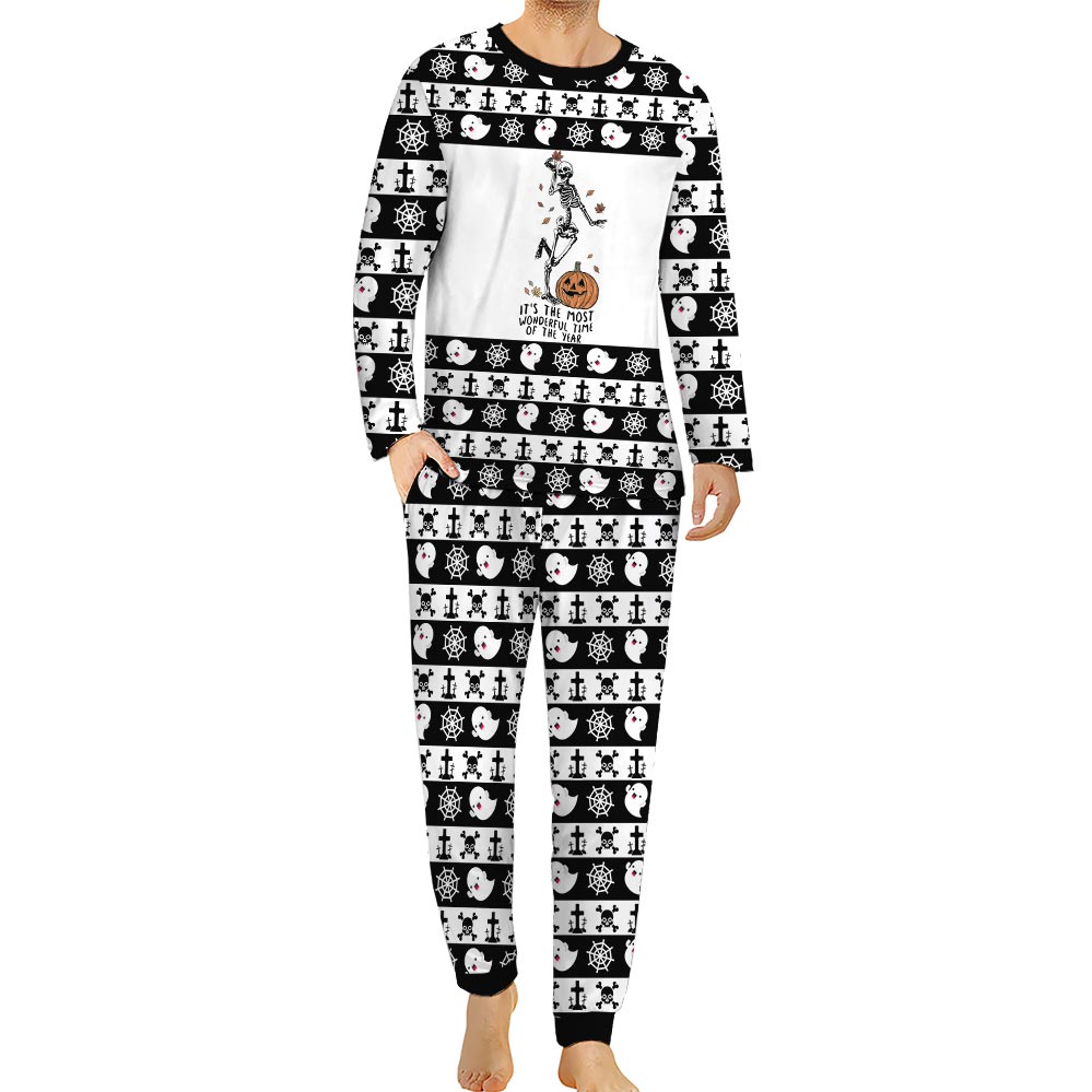 Dancing Skeleton Matching Halloween PJs For Family Dancing Skeleton Matching Halloween PJs For Family