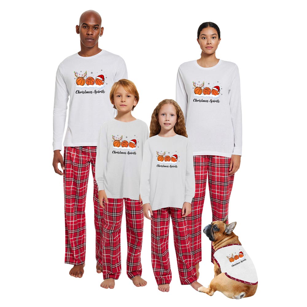 100% Cotton Matching Christmas Jammies For Basketball Fans 100% Cotton Matching Christmas Jammies For Basketball Fans