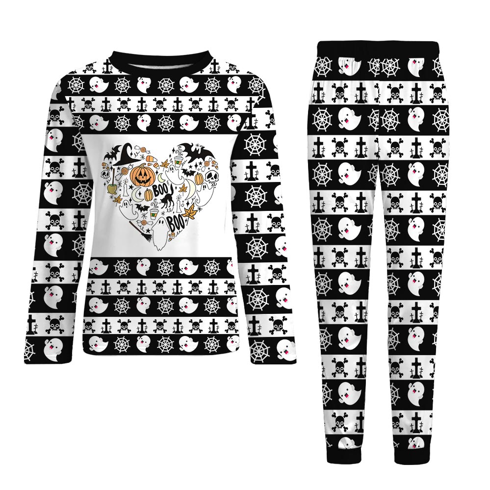 Halloween Love Sporky Theme Pajamas For Family Halloween Love Sporky Theme Pajamas For Family