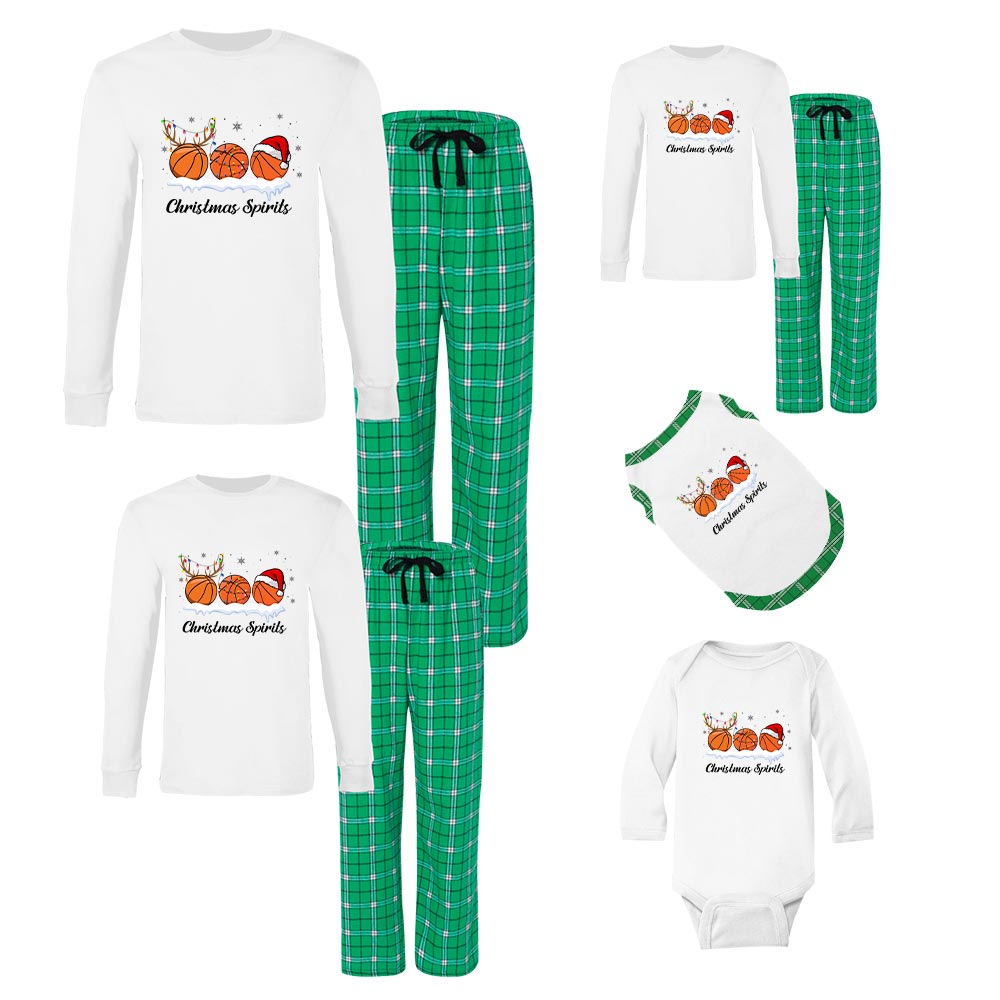 100% Cotton Matching Christmas Jammies For Basketball Fans 100% Cotton Matching Christmas Jammies For Basketball Fans