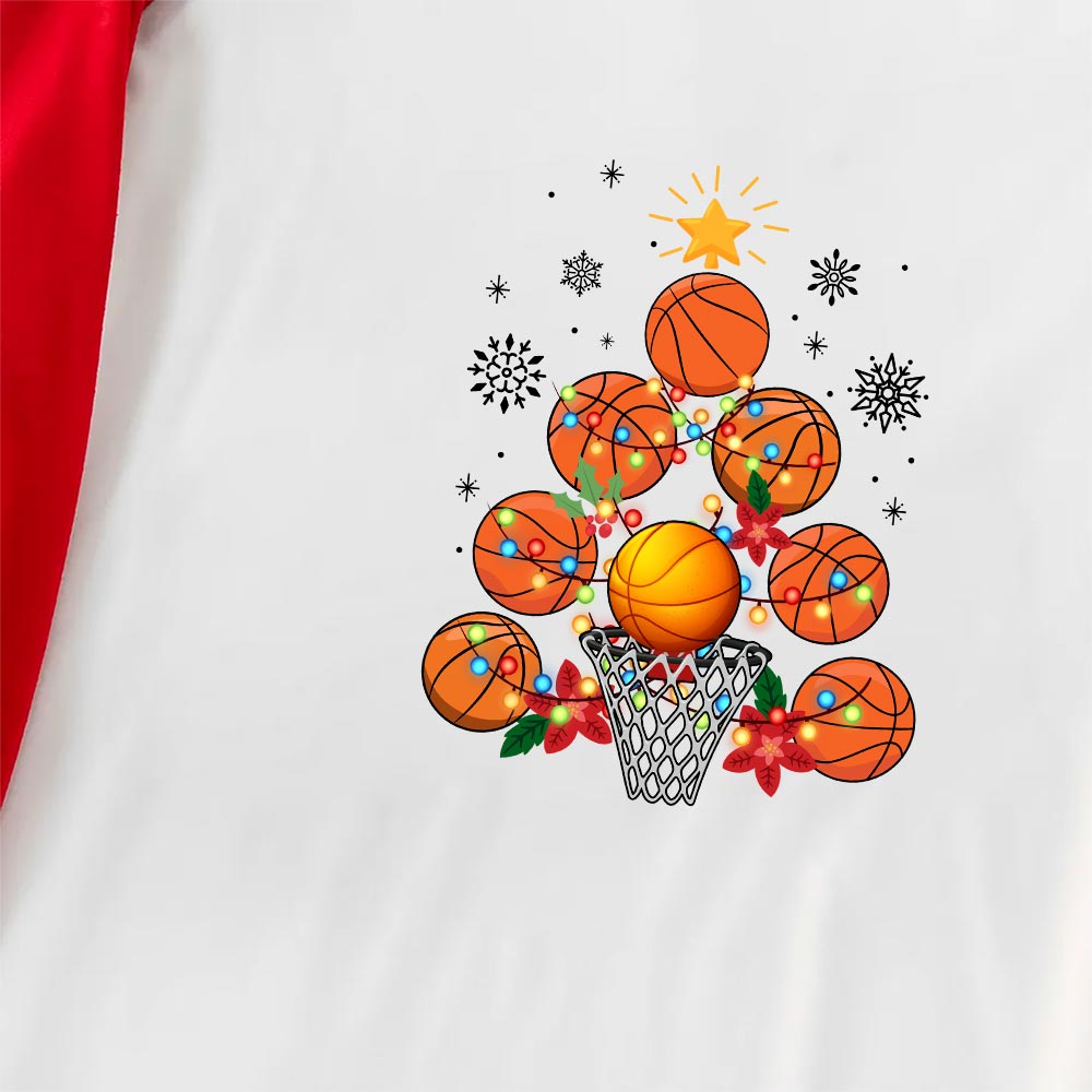 Festive Matching Basketball Pajamas For Christmas Festive Matching Basketball Pajamas For Christmas