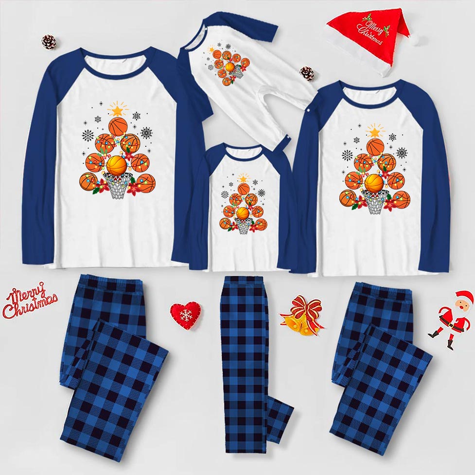 Festive Matching Basketball Pajamas For Christmas Festive Matching Basketball Pajamas For Christmas