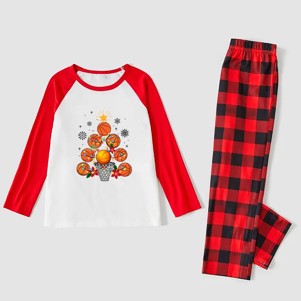 Festive Matching Basketball Pajamas For Christmas Festive Matching Basketball Pajamas For Christmas