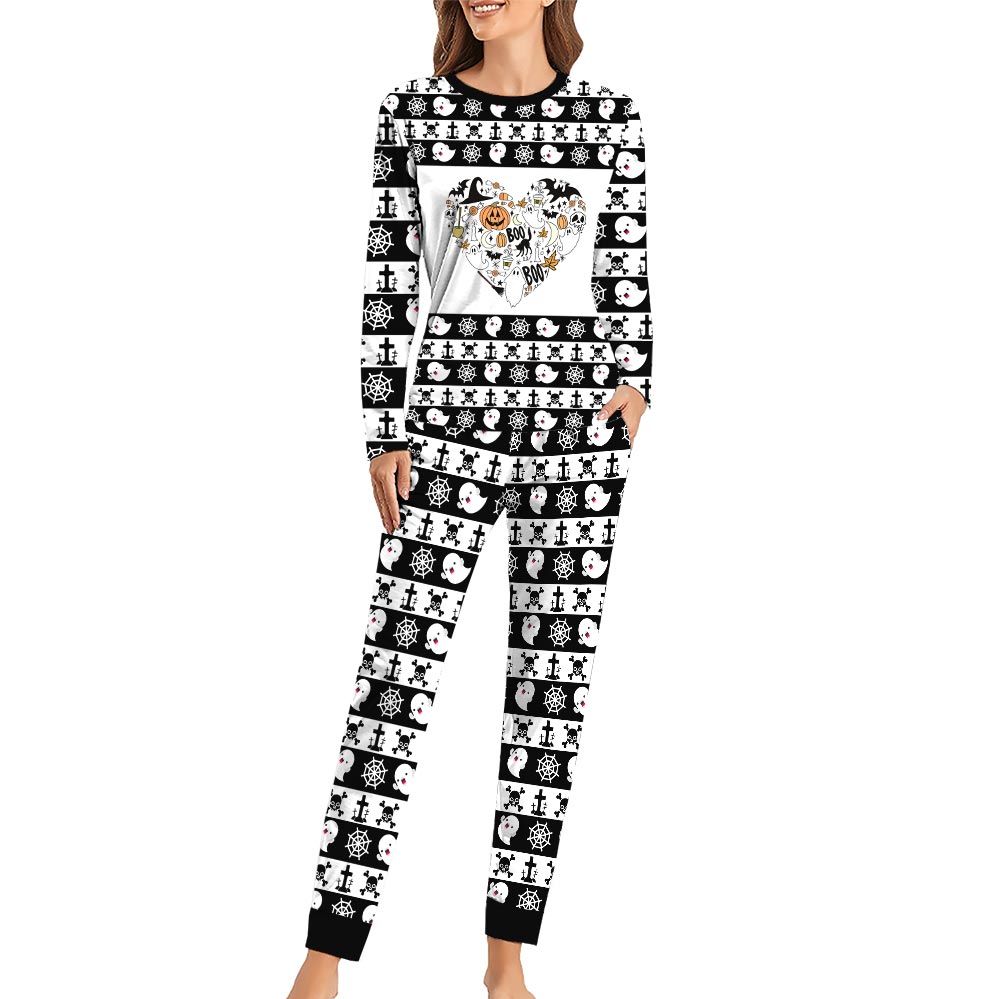 Halloween Love Sporky Theme Pajamas For Family Halloween Love Sporky Theme Pajamas For Family