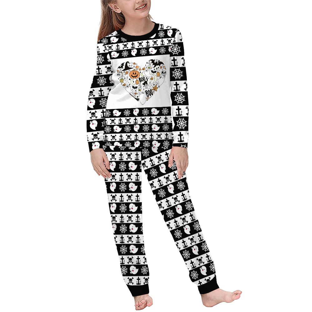 Halloween Love Sporky Theme Pajamas For Family Halloween Love Sporky Theme Pajamas For Family
