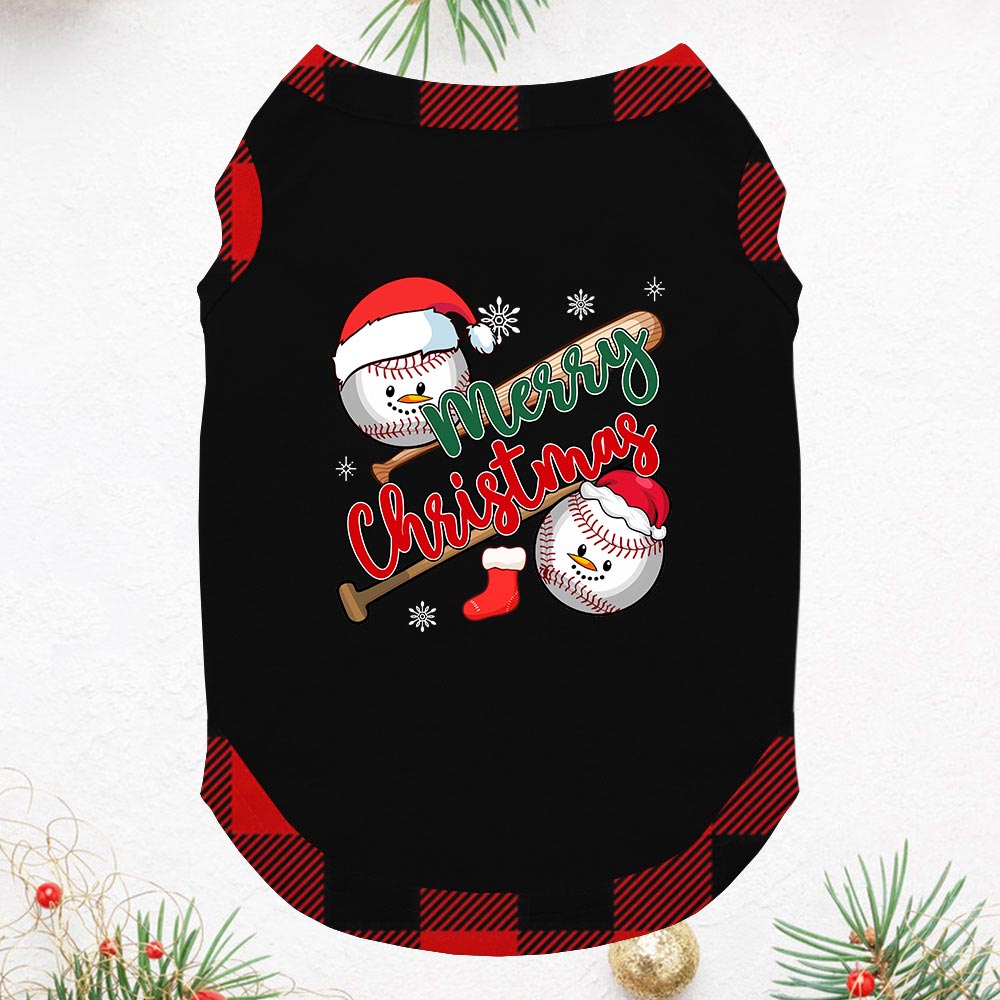 Matching Christmas Short-Sleeve Baseball Jammies