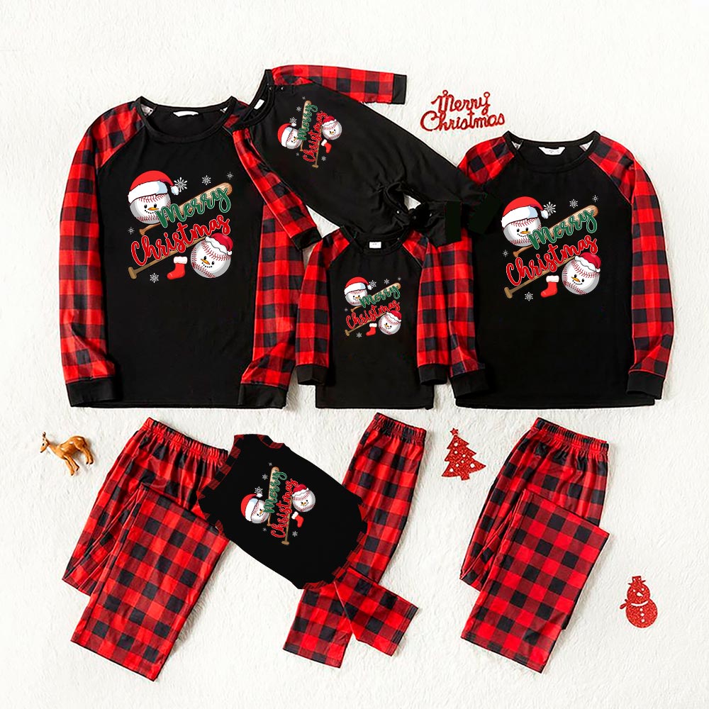 Matching Baseball Pajama Sets For Christmas Matching Baseball Pajama Sets For Christmas