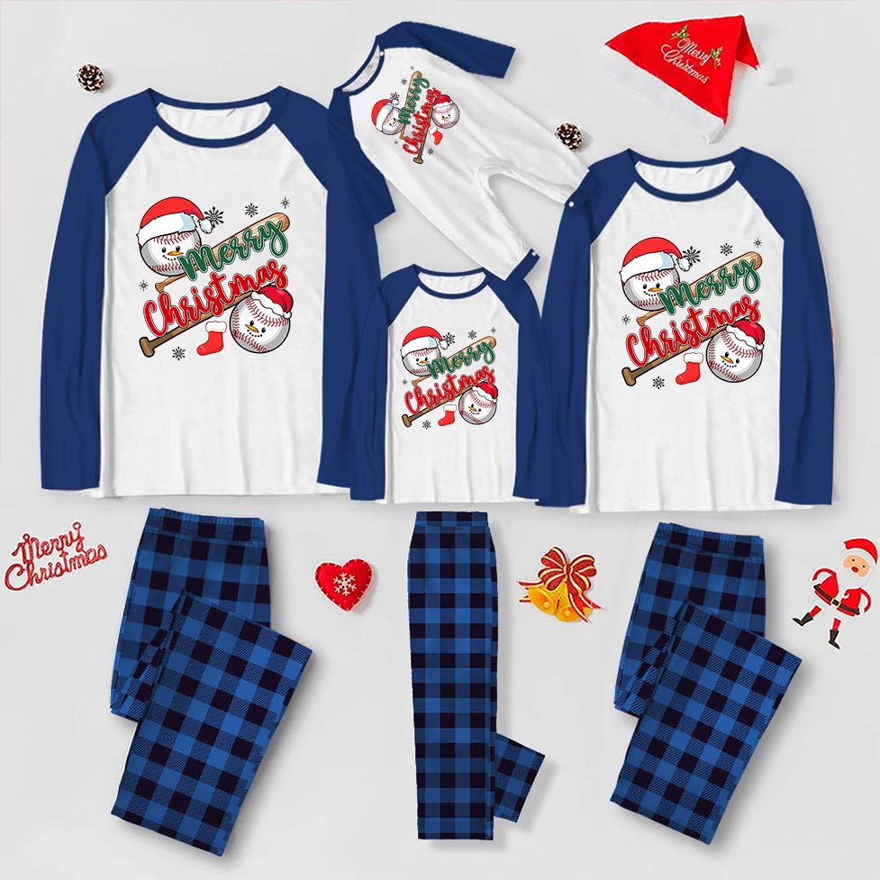 Matching Baseball Pajama Sets For Christmas Matching Baseball Pajama Sets For Christmas