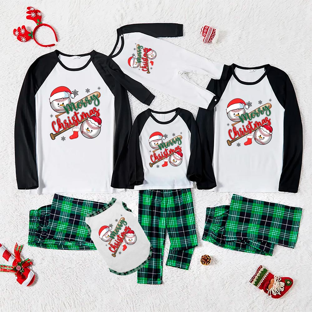 Matching Baseball Pajama Sets For Christmas Matching Baseball Pajama Sets For Christmas