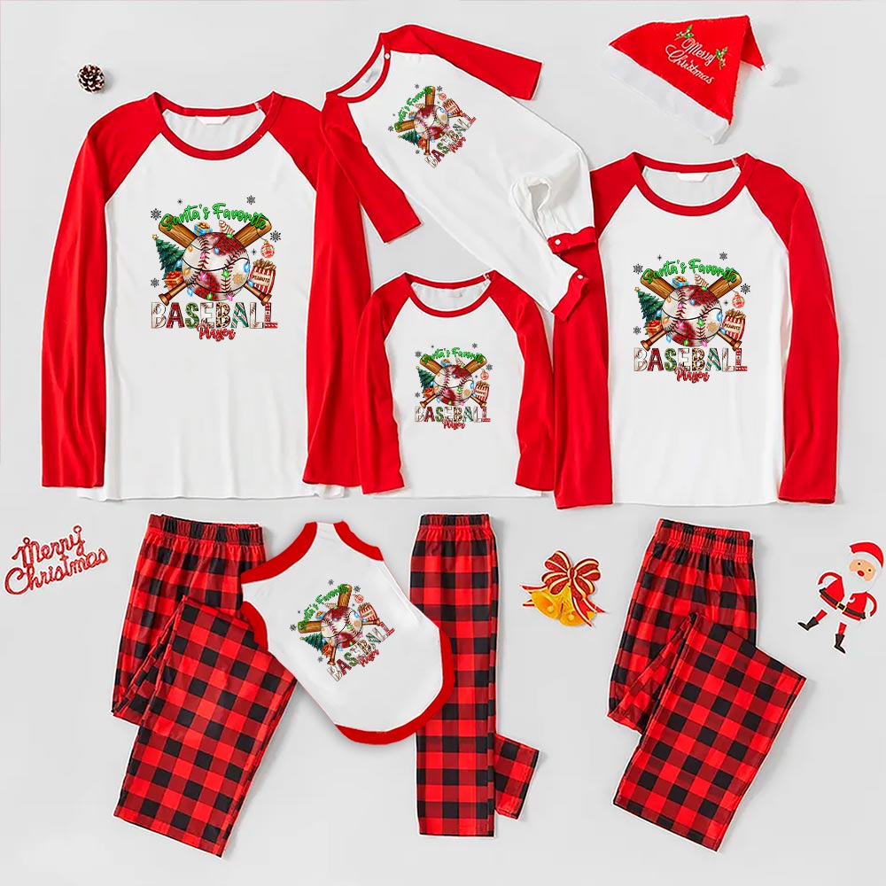 Matching Baseball Pajamas For Christmas 6 Styles Matching Baseball Pajamas For Christmas 6 Styles